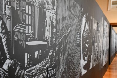 PRAG, CZECH Cumhuriyet - 7 Temmuz 2022 'de Çek Cumhuriyeti Prag' daki Ulusal Müze.