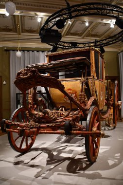 PRAG, CZECH Cumhuriyet - 7 Temmuz 2022 'de Çek Cumhuriyeti Prag' daki Ulusal Müze.