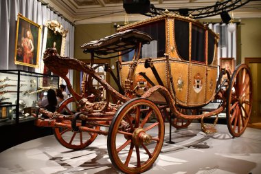 PRAG, CZECH Cumhuriyet - 7 Temmuz 2022 'de Çek Cumhuriyeti Prag' daki Ulusal Müze.