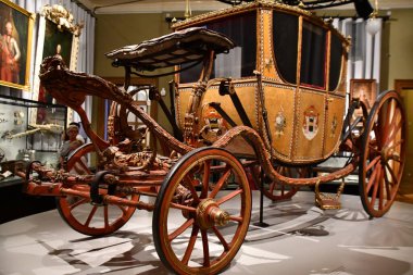 PRAG, CZECH Cumhuriyet - 7 Temmuz 2022 'de Çek Cumhuriyeti Prag' daki Ulusal Müze.