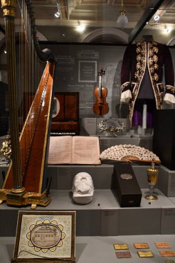 PRAG, CZECH Cumhuriyet - 7 Temmuz 2022 'de Çek Cumhuriyeti Prag' daki Ulusal Müze.