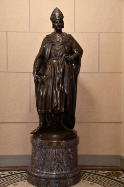 PRAG, CZECH Cumhuriyet - 7 Temmuz 2022 'de Çek Cumhuriyeti Prag' daki Ulusal Müze.