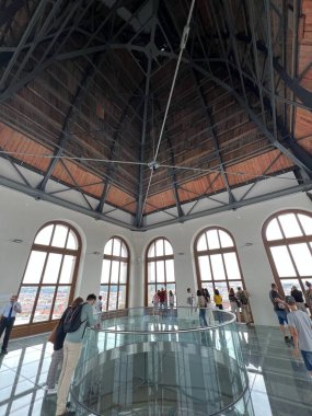 PRAG, CZECH Cumhuriyet - 7 Temmuz 2022 'de Çek Cumhuriyeti Prag' daki Ulusal Müze.