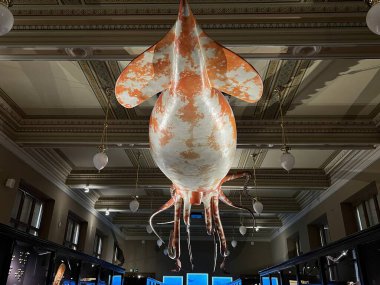 PRAG, CZECH Cumhuriyet - 7 Temmuz 2022 'de Çek Cumhuriyeti Prag' daki Ulusal Müze.