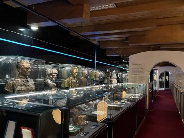 PRAG, CZECH REPUBLIC - 7 Temmuz 2022 'de Çek Cumhuriyeti Prag' da Yeni Ulusal Müze.