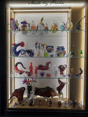 PRAG, CZECH CUBLIC - 8 Temmuz 2022 'de Çek Cumhuriyeti Prag' da hatıralar.