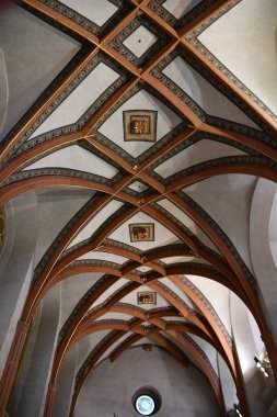 PRAG, CZECH CUBLIC - 8 Temmuz 2022 'de Çek Cumhuriyeti Prag' daki Pinkas Sinagogu.