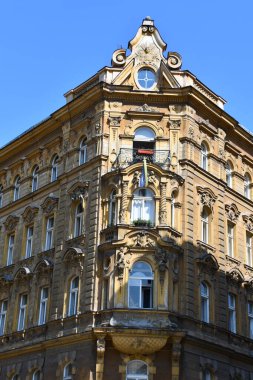 PRAG, CZECH CUBLIC - 8 Temmuz 2022 'de Çek Cumhuriyeti Prag' da geleneksel mimari.