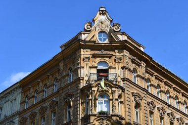 PRAG, CZECH CUBLIC - 8 Temmuz 2022 'de Çek Cumhuriyeti Prag' da geleneksel mimari.