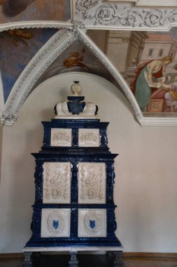 PRAG, CZECH REPUBLIC - 6 Temmuz 2022 'de Çek Cumhuriyeti' nin Prag kentindeki Troja Sarayı 'ndaki Şehir Galerisi.