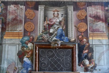 PRAG, CZECH REPUBLIC - 6 Temmuz 2022 'de Çek Cumhuriyeti' nin Prag kentindeki Troja Sarayı 'ndaki Şehir Galerisi.