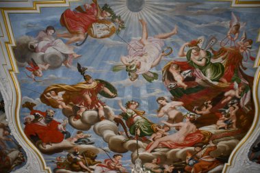 PRAG, CZECH REPUBLIC - 6 Temmuz 2022 'de Çek Cumhuriyeti' nin Prag kentindeki Troja Sarayı 'ndaki Şehir Galerisi.