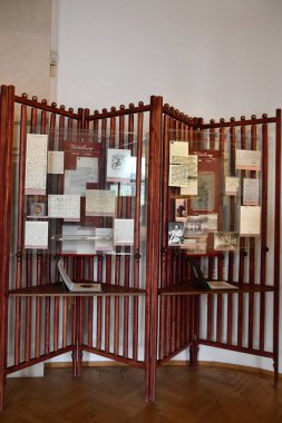 PRAG, CZECH CUBLIC - 8 Temmuz 2022 'de Çek Cumhuriyeti Prag' daki Bedrich Smetana Müzesi.