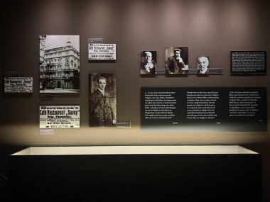 PRAG, CZECH Cumhuriyet - 8 Temmuz 2022 'de Çek Cumhuriyeti Prag' daki Franz Kafka Müzesi.