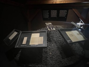 PRAG, CZECH Cumhuriyet - 8 Temmuz 2022 'de Çek Cumhuriyeti Prag' daki Franz Kafka Müzesi.