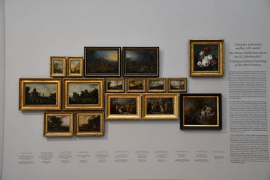 PRAG, CZECH REPUBLIC - 8 Temmuz 2022 'de Çek Cumhuriyeti Prag Ulusal Galerisi' ndeki Sternberg Sarayı.