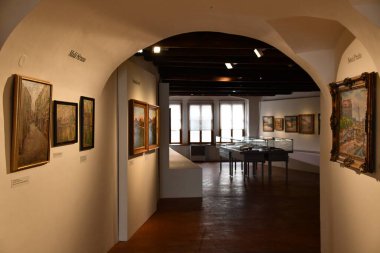 PRAG, CZECH CUBLIC - 8 Temmuz 2022 'de Çek Cumhuriyeti Prag Şehir Müzesi.