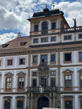 PRAG, CZECH CUBLIC - 8 Temmuz 2022 'de Çek Cumhuriyeti Prag' daki Toskana Sarayı.