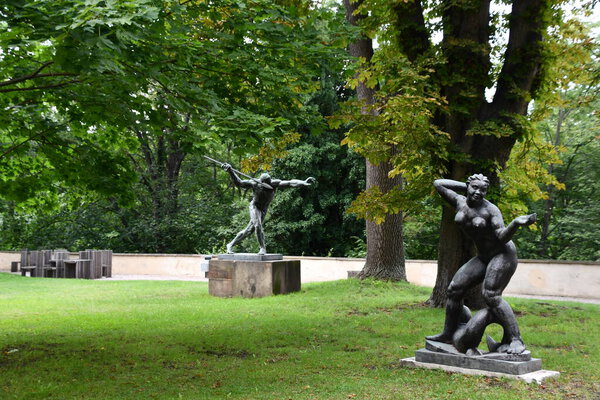PRAGUE, CZECH REPUBLIC - JUL 8: Sternberg Palace at National Gallery Prague in Prague, Czech Republic, as seen on July 8, 2022.