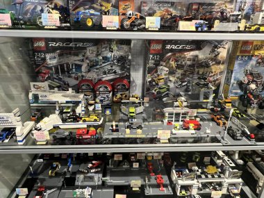 PRAG, CZECH CUBLIC - 9 Temmuz 2022 'de Çek Cumhuriyeti Prag' daki Lego Müzesi.