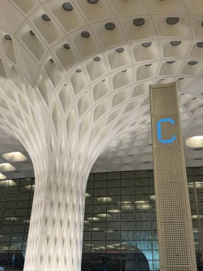 MUMBAI, INDIA - 19 Şubat: Chhatrapati Shivaji Maharaj Uluslararası Havalimanı, 19 Şubat 2024.