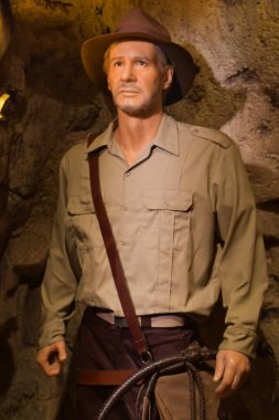 Harrison Ford 'un 10 Temmuz 2023' te Branson, Missouri 'deki Hollywood Balmumu Müzesi' ndeki balmumu heykeli.