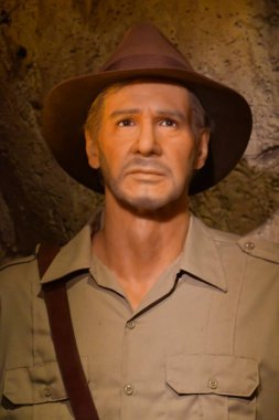 Harrison Ford 'un 10 Temmuz 2023' te Branson, Missouri 'deki Hollywood Balmumu Müzesi' ndeki balmumu heykeli.