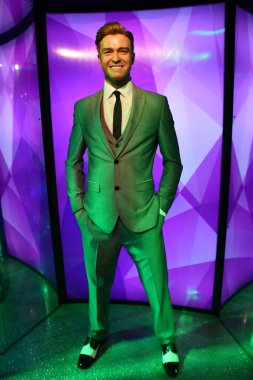 10 Temmuz 2023 'te Branson, Missouri' deki Hollywood Balmumu Müzesi 'nde Justin Timberlake' in balmumu heykeli görüldü..