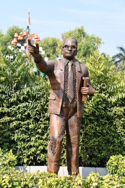 DELHI, INDIA - 18 Şubat 2024 'te Hindistan' ın başkenti Delhi 'deki Shaheedi Park' ta görüldüğü gibi.