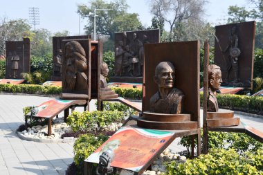 DELHI, INDIA - 18 Şubat 2024 'te Hindistan' ın başkenti Delhi 'deki Shaheedi Park' ta görüldüğü gibi.
