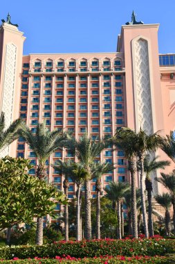 DUBAI, BAE - 27 DEC: Atlantis Dubai, BAE 'de Palm, 27 Aralık 2023' te görüldüğü gibi. Dubais 'de bulunan ve yapay ada olan Palm' da inşa edilen ilk adaydı..