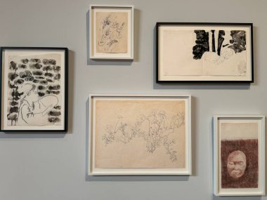 NEW YORK New York - 14 Ocak 2024 'te Whitney Sanat Müzesi' nde Ruth Asawa 'nın 