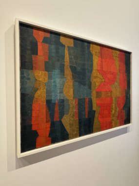 NEW YORK NY - 14 Ocak 2024 'te New York' taki Whitney Sanat Müzesi 'nde sergi.