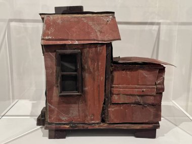 NEW YORK NY - 14 Ocak 2024 'te New York' taki Whitney Sanat Müzesi 'nde sergi.