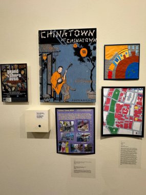 New York City 'deki Çin Mahallesi Müzesi' nde 30 Mart 2023 'te görülen 5 Çin Mahallesi Duygusu.