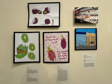 New York City 'deki Çin Mahallesi Müzesi' nde 30 Mart 2023 'te görülen 5 Çin Mahallesi Duygusu.