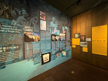 NEW YORK NY - 30 Mart 2023 'te görüldüğü gibi, New York' taki Çin Müzesi 'nde sergi.