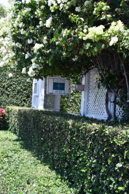 PROVIDENCIALES, TCI - APR 18: Providenciales şehir merkezindeki mağazalar ve restoranlar, Turks ve Caicos Adaları, 18 Nisan 2024 'te görüldüğü gibi.