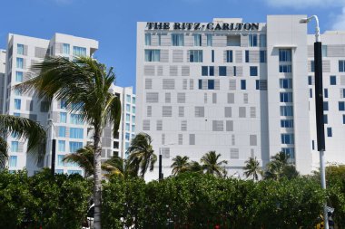 PROVIDENCIALES, TURKS & CAICOS - 18 APR: The Ritz Carlton in Providenciales, in Turks and Caicos Adaları, 18 Nisan 2024.