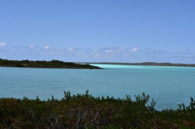 Türkler ve Caicos Adası 'ndaki Providenciales kıyılarında tebeşir sesleri