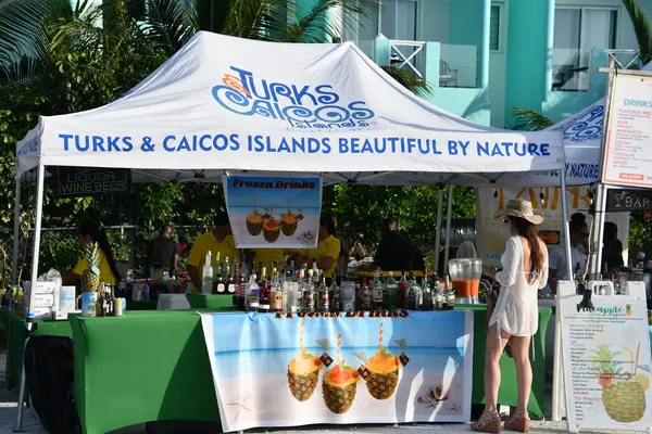 stock image PROVIDENCIALES, TURKS & CAICOS ISLANDS - APR 18: Thursday Fish Fry Event in Providenciales, Turks and Caicos Islands, as seen on April 18, 2024.