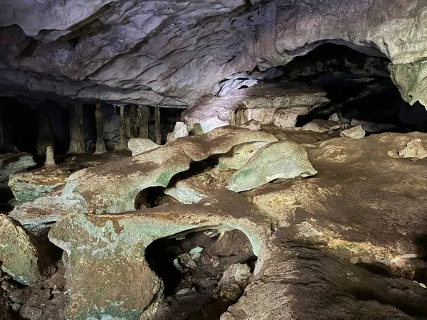 stock image Conch Bar Caves on the island of Middle Caicos in the Turks and Caicos Islands