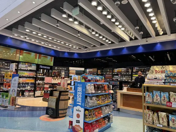 stock image MIAMI, FLORIDA - APR 21: Duty Free Americas DFA shopping at Miami International Airport in Florida, USA, as seen on April 21, 2024.