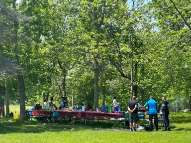 26 Mayıs 2024 'te Kanada' nın Ontario kentinde, Toronto yakınlarındaki Scarborough Kayalıkları 'nda Bluffers Park' ta görüldü..
