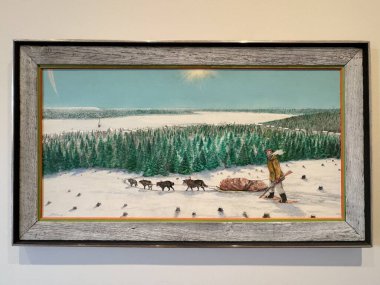 TORONTO, CANADA - 26 Mayıs 2024 'te Kanada' nın Toronto kentindeki Ontario Sanat Galerisinde sergi.