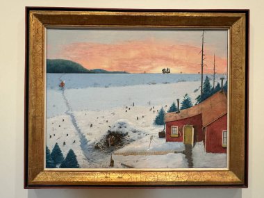 TORONTO, CANADA - 26 Mayıs 2024 'te Kanada' nın Toronto kentindeki Ontario Sanat Galerisinde sergi.