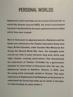 TORONTO, CANADA - 26 Mayıs 2024 'te Kanada' nın Toronto kentindeki Ontario Sanat Galerisinde sergi.
