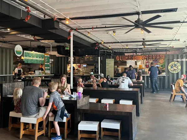 stock image DENVER, CO - JUN 20: Avanti Food and Beverage Hall in Denver, Colorado, as seen on June 20, 2024.