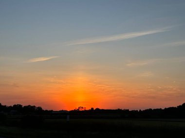 New York, ABD 'de günbatımı