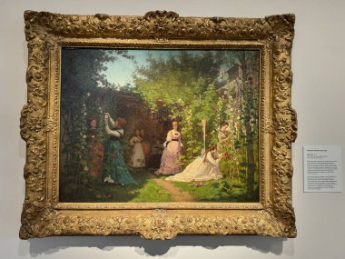 NEW BRITAIN, CT - 4 Mayıs: 4 Mayıs 2024 'te Connecticut' taki Yeni Britanya Amerikan Sanatları Müzesi 'nde sergi.